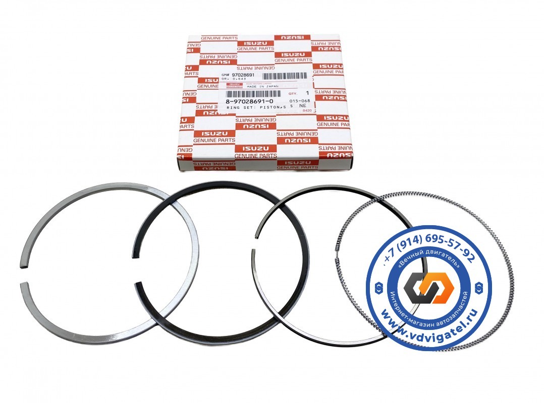 Кольца поршневые 4HF1 8-97028-691-0