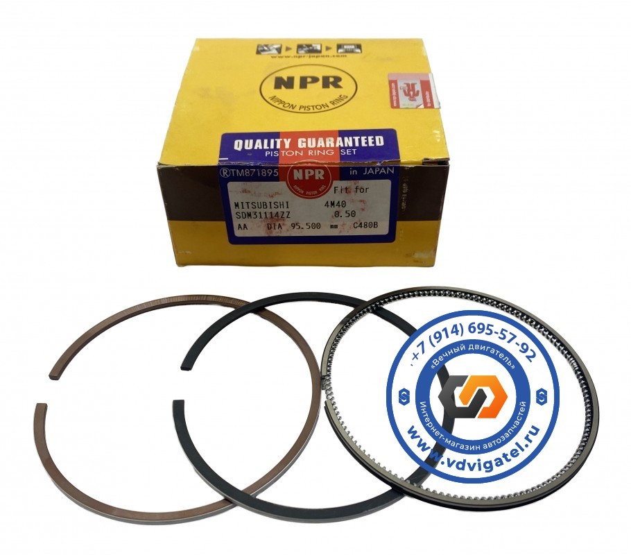 Кольца поршневые 4M40 ME201522 (0,5 размер)